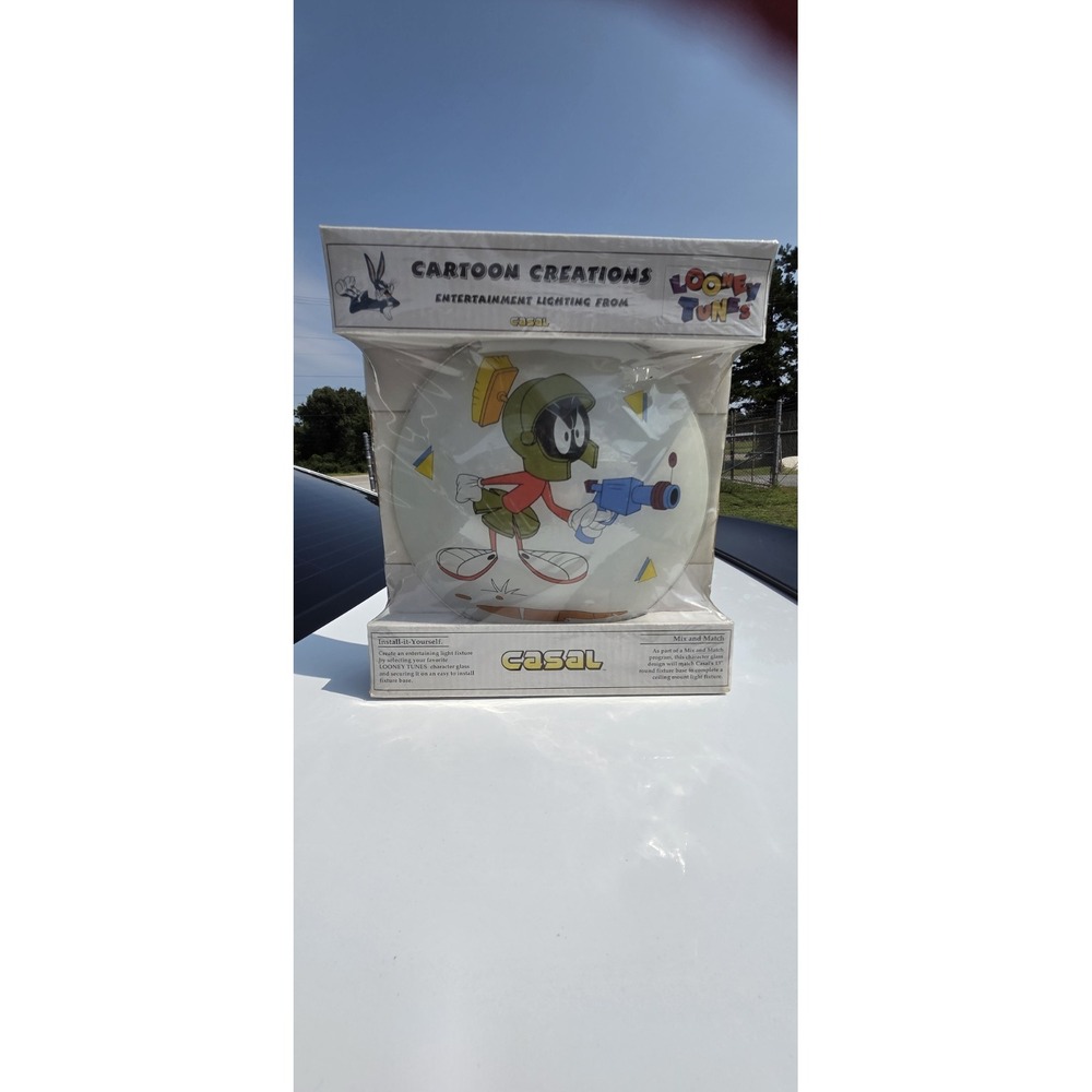 Marvin The Martian RARE Vintage Casal Ceiling Light Fixture NIP, LOONEY TUNES